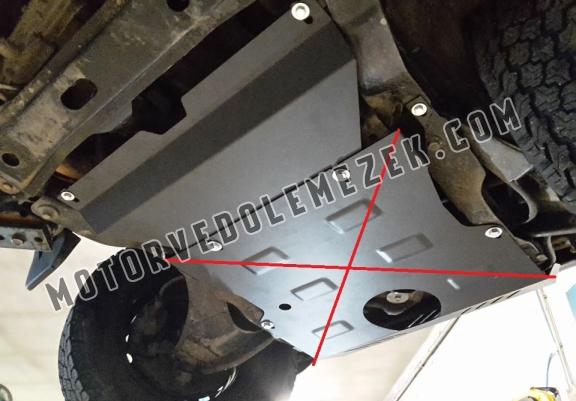Steel gearbox skid plate for Daihatsu Terios