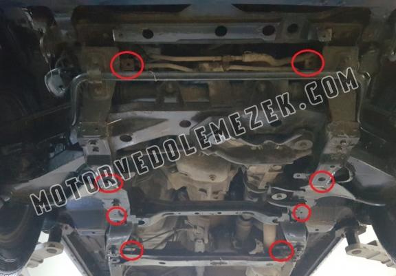 Steel gearbox skid plate for Daihatsu Terios