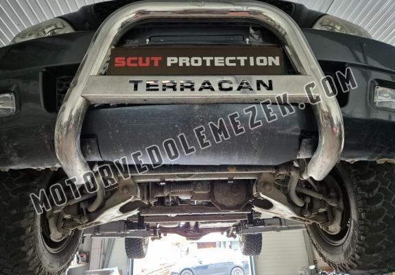 Steel gearbox skid plate for Hyundai Terracan