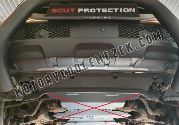 Steel gearbox skid plate for Renault Alaskan