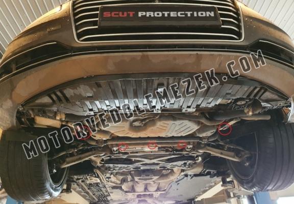 Steel gearbox skid plate for Audi A8