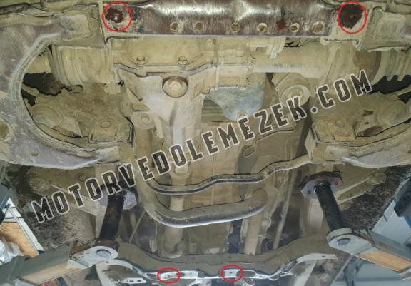 Steel gearbox and differential skid plate for Toyota Hilux