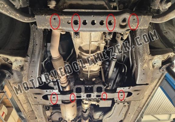 Steel gearbox skid plate for Isuzu D-Max