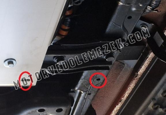 Aluminum fuel filter skid plate for Ford Ranger Raptor