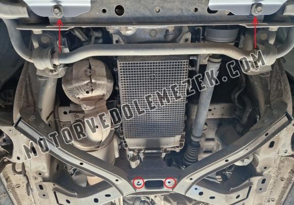 Steel automatic gearbox skid plate for Ford Ranger