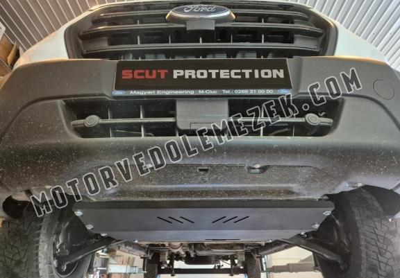 Aluminum skid plate for the protection of the engine and the gearbox for Ford Transit Custom - FWD