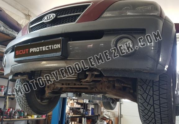 Steel skid plate for the protection of the engine and the radiator for Kia Sorento