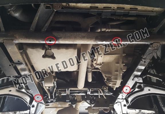 Steel skid plate for the protection of the engine and the gearbox for Mercedes Vito