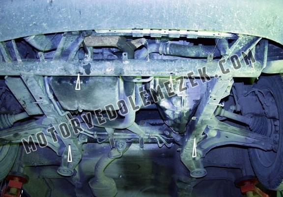 Steel skid plate for the protection of the engine and the gearbox for Mercedes Vito