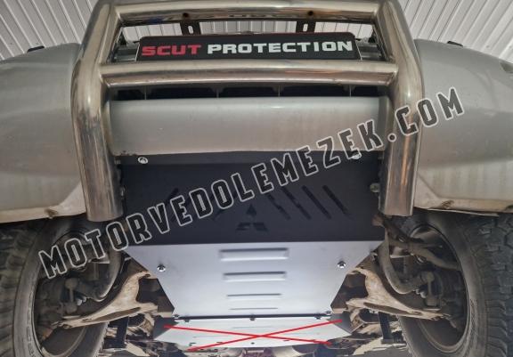 Steel skid plate for the protection of the engine and the radiator for Mitsubishi Pajero 3 (V60, V70) Vers. 2.0