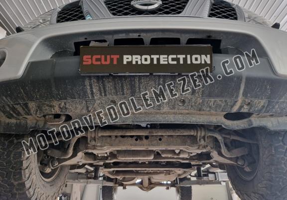 Steel skid plate for Nissan Navara D40