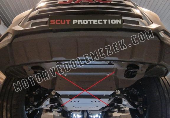 Steel gearbox skid plate for Jac T8