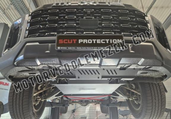 Steel skid plate for the protection of the engine and the radiator for Maxus T60 Max