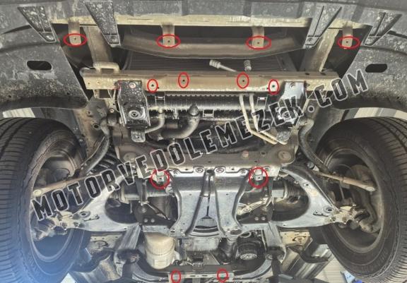 Steel skid plate for the protection of the engine and the radiator for Maxus T60 Max