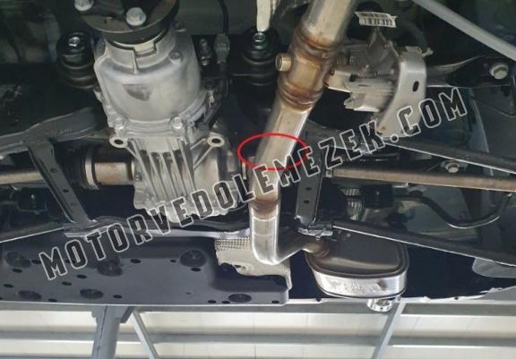 Steel EGR valve skid plate  for Dacia Duster