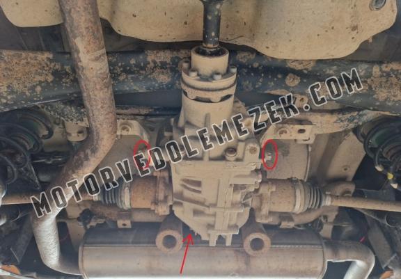 Steel differential skid plate for Fiat Panda 4x4