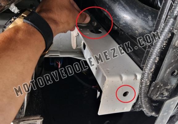 Steel skid plate for Ssangyong Torres