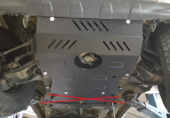 Acél motor, hűtő védőlemez Daihatsu Terios