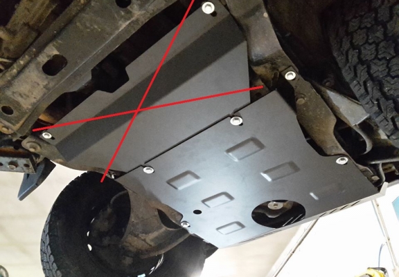 Acél motor, hűtő védőlemez Daihatsu Terios