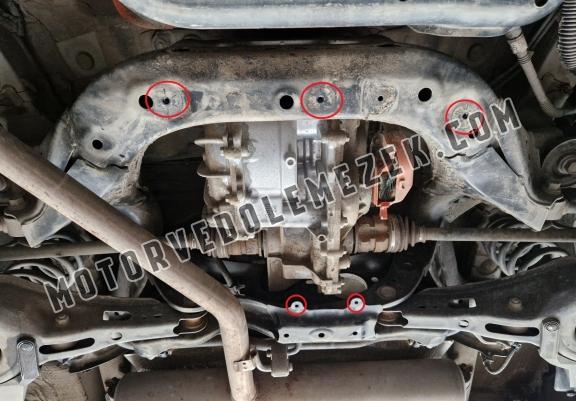 Steel differential skid plate for Toyota RAV 4 Hybrid