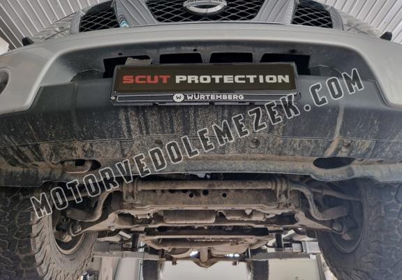 Steel radiator skid plate for Nissan Navara D40
