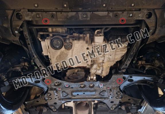 Steel skid plate for Volvo C40