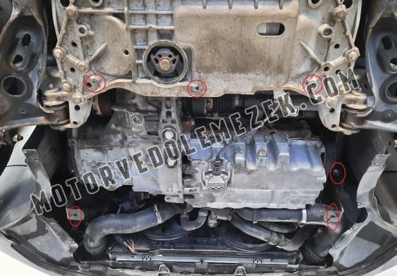 Aluminum skid plate for Seat Toledo 3