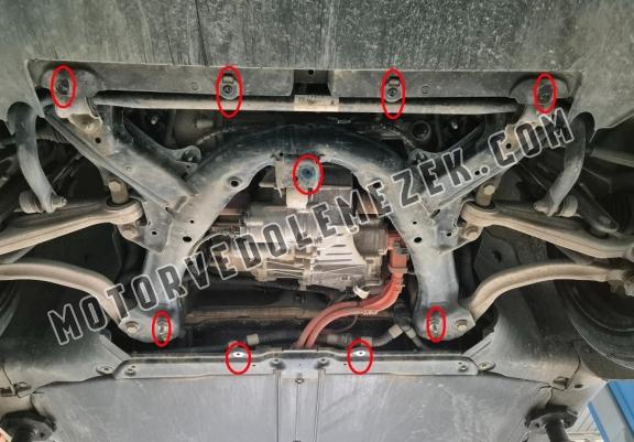 Front electric motor skid plate for Tesla Model Y AWD