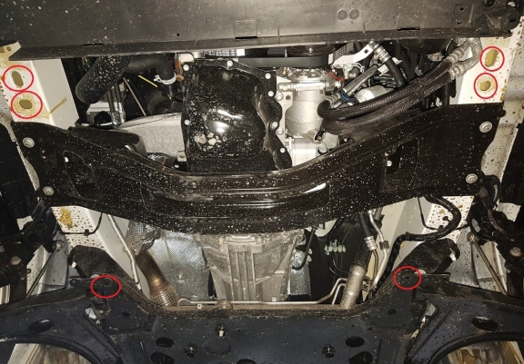 Acél motor, kapcsolószekrény védőlemez Ford Transit Custom