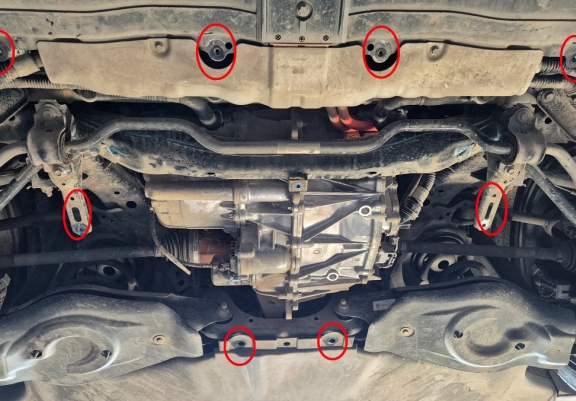 Hátsó alumínium elektromos motorvédő lemez – Tesla Model 3 AWD