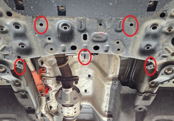 Acél motor, sebességváltó, hűtő, első lökhárító védőlemez Hyundai Tucson