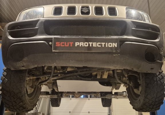 Aluminium motor, kapcsolószekrény védőlemez Suzuki Jimny