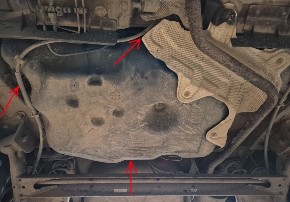 Acél üzemanyagtartály védőlemez Dacia Lodgy