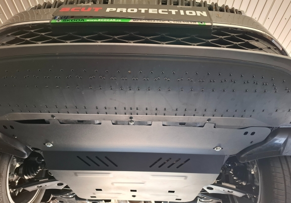 Acél motor, kapcsolószekrény, hűtő védőlemez Skoda Superb 4