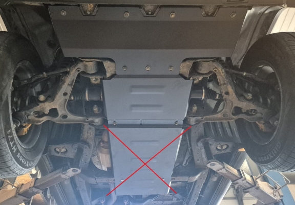 Acél motor-, kartervédő lemez Baic Beijing BJ40