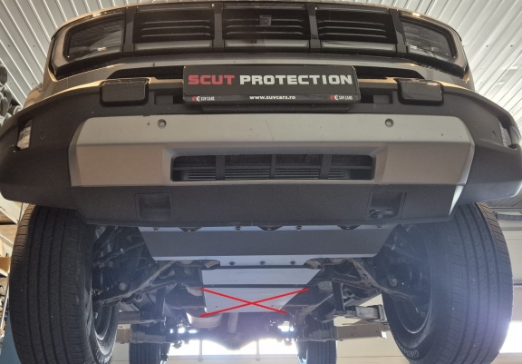 Acél motor-, kartervédő lemez Baic Beijing BJ40