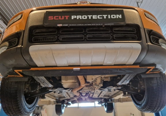 Acél motor, sebességváltó, hűtő, első lökhárító védőlemez Fiat Panda 4x2