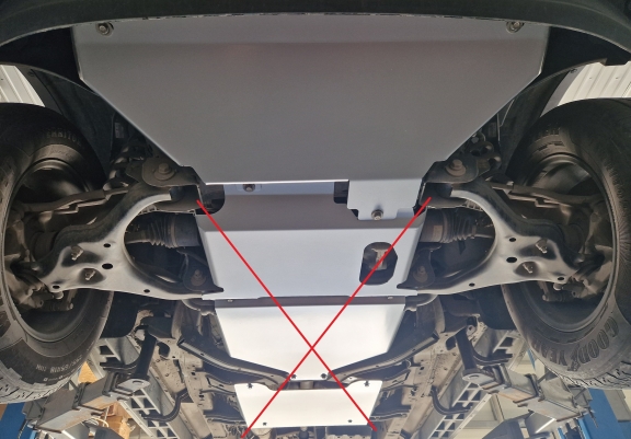 Alumínium hűtő védőlemez Ford Ranger 