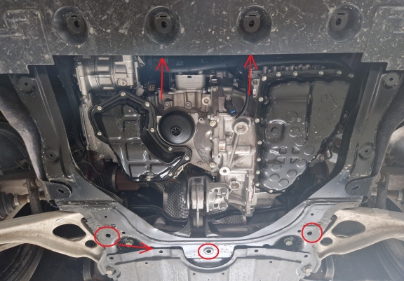 Aluminium motor, kapcsolószekrény védőlemez Nissan X-Trail T33