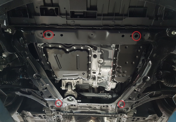 Aluminium motor, kapcsolószekrény védőlemez Renault Koleos