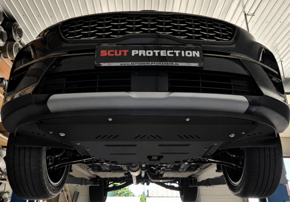 Acél motor, sebességváltó, hűtő, első lökhárító védőlemez Kia Sportage
