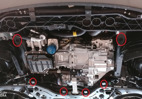 Alumínium motor, sebességváltó, hűtő, első lökhárító védőlemez Kia Sportage