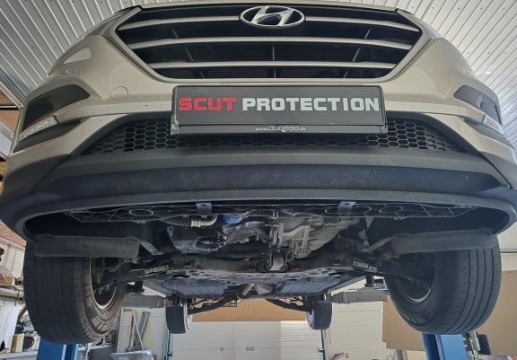 Acél motor, sebességváltó, hűtő, első lökhárító védőlemez Hyundai IX35