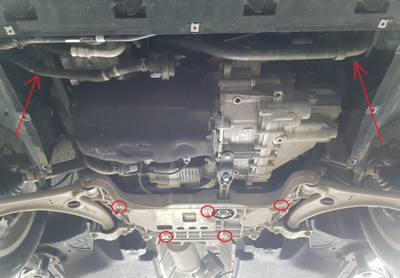 Alumínium motor, sebességváltó, hűtő, első lökhárító védőlemez Audi Q3