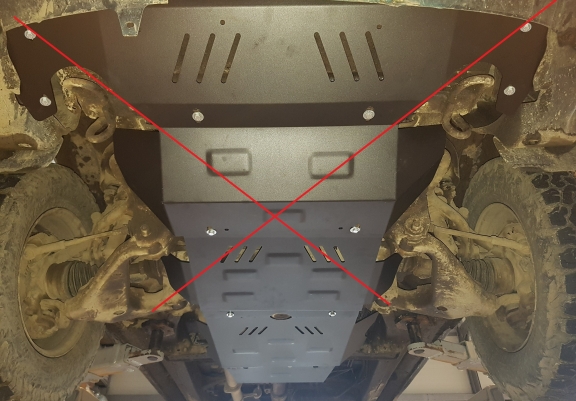 Acél kapcsolószekrény, differenciálmű védőlemez Toyota Hilux