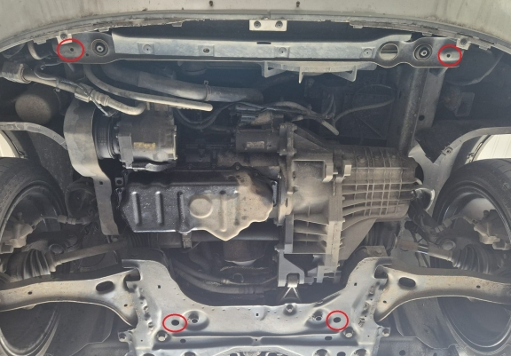 Acél motor, kapcsolószekrény, hűtő védőlemez Ford Transit Connect