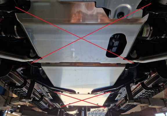 Acél kapcsolószekrény védőlemez Volkswagen Amarok