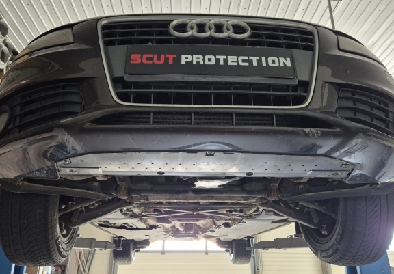 Acél motor, hűtő védőlemez Audi A4 B8