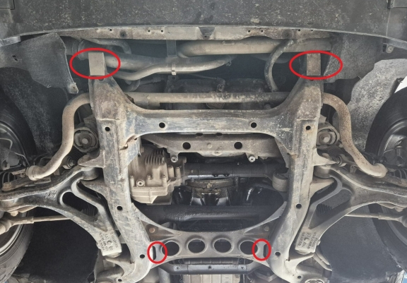 Motor, karter- védő acéllemez Volkswagen Touareg 7L