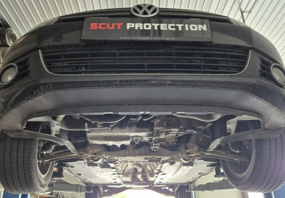Acél motor, kapcsolószekrény, hűtő védőlemez Vw golf mk5